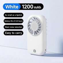 Portable Fan Mini Quiet Handheld Personal USB Rechargeable Fan Operated For Home Office Outdoor Travel, 1200mAh Hands Fans - 手持 - 查看 11