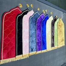 1pc Muslim Islamic Prayer Mat, Soft Thick Filled Prayer Rug; Home Prayer Area Pad, Eid Gift For Friends And Family, Religious Holiday Home Prayer Mat, New Muslim Starter Gift, Religious Study Group Gift, Muslim Housewarming Gift - Multicolor - View 6