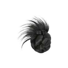 HA2881 凌乱发髻发圈，人造发髻花朵造型发髻器，自然蓬松盘发发饰 - 彩色 - 查看 9