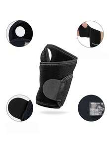1pc Fitness Elbow Sleeve, Wrap-Around Compression Strap With Hook And Loop Closure For Powerlifting, Deadlift, Weight Training - Multicolor - View 1