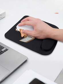 Ergonomic Wrist Support Square Mouse Pad With Cute Work Cat Pattern Design, Available In Multiple Colors; High Quality Eva Material, Comfortable And Soft, Good Air Permeability, Elastic, Anti Slip Memory Foam Mouse Pad - View 4