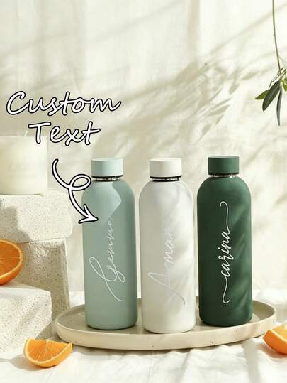 1 szt. spersonalizowana, duża, izolowana butelka na wodę, kubek próżniowy z podwójnymi ściankami, przenośny do użytku na zewnątrz, wielokrotnego użytku, dekoracyjny, łatwy do czyszczenia, uroczy i wygodny, wysokiej jakości, idealny prezent dla chłopaka, dziewczyny, rodziców, rodziny