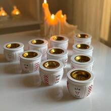 1个DIY粘土模具，阿拉伯符号碗，中东香炉，蜡烛杯，树脂模具，圆形储物碗硅胶模具，适用于DIY手工制作、斋月装饰，可重复使用 - 罐子模具 - 查看 4