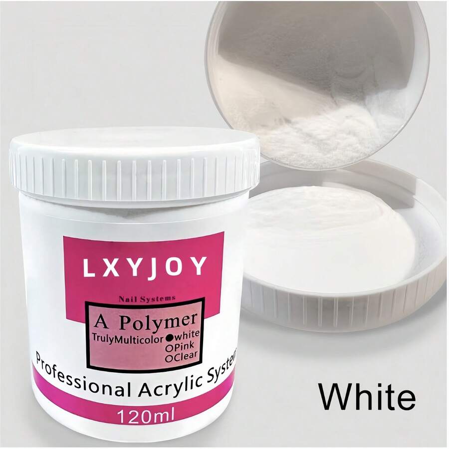 Bột Acrylic làm móng 120ML 4.23 OZ Màu trắng, không mùi, không bọt khí, không cần đèn UV, bền màu, dùng để nối móng và tạo hình móng acrylic. - trắng - Xem 1