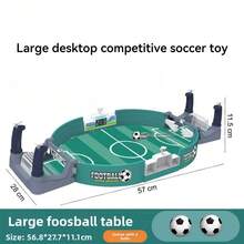 大型桌面足球桌，适合儿童，双人桌面足球游戏，亲子互动足球玩具，迷你桌面足球，减压桌面游戏，派对娱乐 - 彩色 - 查看 17