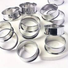6pcs/12pcs Double-Sided Round Mousse Rings, Stainless Steel Cake Rings, Bread Molds, Egg Rings, Pastry Rings, Stainless Steel Mousse Rings, Round Chiffon Cake Molds, Tart Rings - Multicolor - View 8