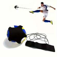 1pc Elastic Football Toss Trainer, Essential Soccer Training Equipment (Football Not Included). For Toss Drills, Ball Control Practice, Volleyball Spiking Training And Football Practice. Improve Ball Feel Anytime, Anywhere. Adjustable Elastic Toss Strap Supports Efficient Training, Suitable For Team And Individual Use. Easy To Store, High-Quality Material, Ideal Training Tool For Coaches And Perfect Choice For Personal Practice. - Multicolor - View 9