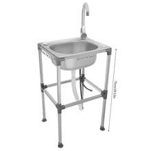 YUNRUX Kitchen Sinks - Silver - View 2