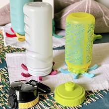 Here Comes The 1-Piece Freestanding Water Bottle Drain Rack! Water Bottle/Wine Glass/Mug Drain Quickly, Compact Does Not Occupy An Area, Sanitary And Easy To Clean, Kitchen Storage Is A Good Helper! - Multicolor - View 4