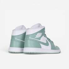 Jordan 1 Mid White Cannon (Women's) - Green - View 4
