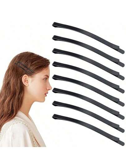 Bộ 5/10/12/20 kẹp tóc kim loại hình vòng cung cỡ lớn, phụ kiện tóc chống trượt, phù hợp với tóc dày/mỏng, xoăn/thẳng, ngắn.