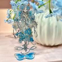 动漫系列中芙蕾莉安的亚克力立牌桌面摆件，花仙子主题校园小礼物，节日和生日的理想之选 - 彩色 - 查看 6