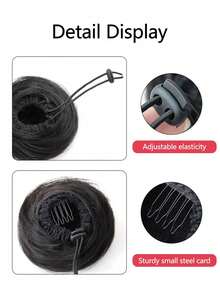 4 Inch Women's Bun, Fashionable Bun Hairstyle, Fluffy Fake Hair Bun - Multicolor - View 7