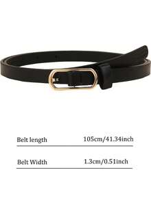 4件套女士纯色合金扣细腰带套装，可调节，简约时尚，适合休闲、办公、通勤等场合，完美搭配牛仔裤、裙子，四季皆宜——是圣诞节、情人节、生日、周年纪念日的理想礼物。 - 彩色 - 查看 4