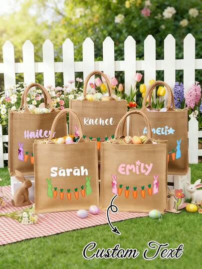 Customizable Tote Bag - With Black Star & Cursive Lettering, Women'S Large Capacity Handbag, Durable Material, Lightweight & Spacious For Work, Travel, Beach, Shopping - Perfect Gift For Birthdays, Weddings, Mother'S Day, Graduation, Essential For Daily Travel