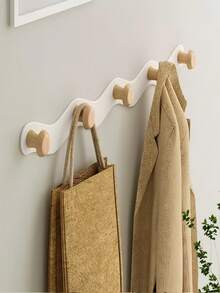 4/5/6 Ganchos sin taladrar, ganchos colgantes multifuncionales para baño, estante de almacenamiento montado en la pared, perchero montado en la pared para entrada, aleación de aluminio - Multicolor - Ver 7