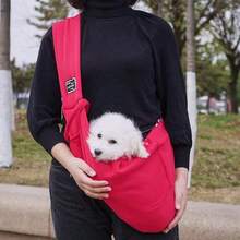 1个舒适宽敞的狗狗单肩包 - 宠物单肩背带、猫咪手提包、狗狗旅行包、便携式宠物背包 - 采用透气涤纶面料制成，宠物肩包 - 带手机口袋，轻便，适合户外使用，适合小型/中型宠物，猫咪用品，狗狗用品，宠物配件。母亲节礼物。 - 彩色 - 查看 9