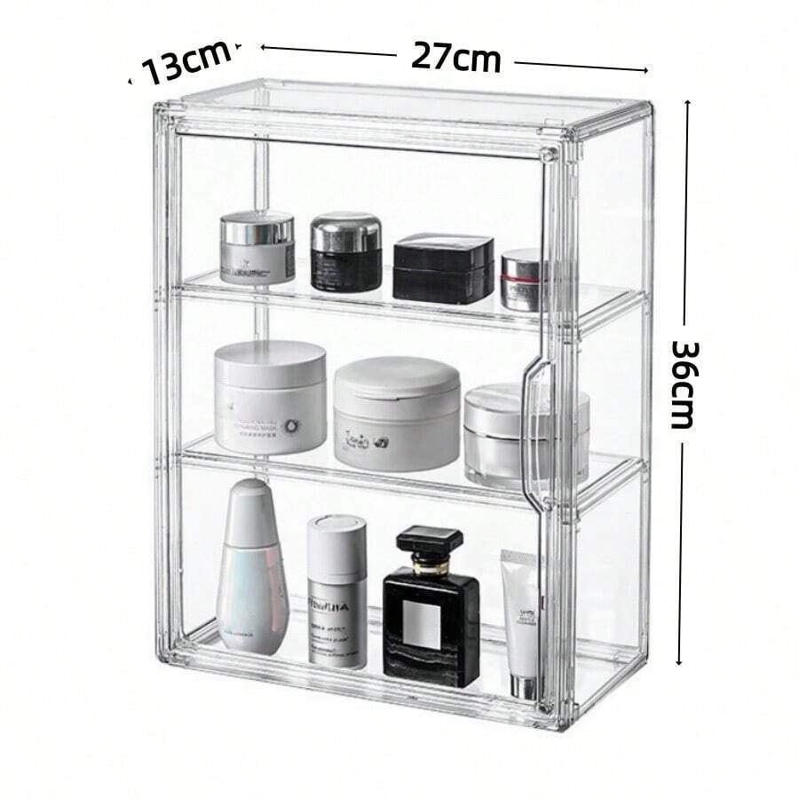 1pc Multi-Function Transparent Acrylic Storage Box - Dust-Proof Display Case Suitable For Models, Tools And Books | Transparent Storage Container, Product Display Rack, Bag Storage, Toy Storage, Shoe Storage, Cosmetic Storage