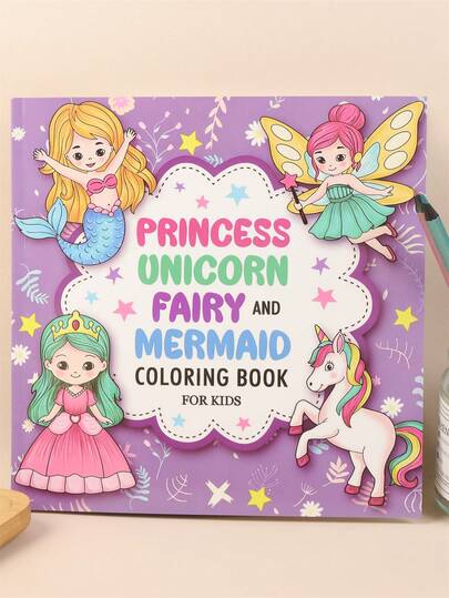 PRINCESS DREAMS Bold-Easy Patterns Coloring Book For Adults Cute Drawing Book Perfect Gift For Party And Birthday