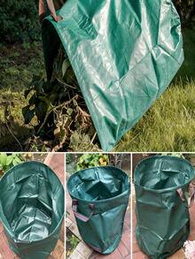 加厚型花园垃圾袋 - 可重复使用建筑垃圾袋 - 绿色/花园垃圾袋，带提手加厚型花园垃圾袋 - A - 查看 3