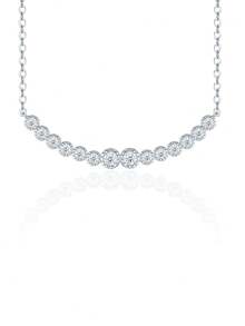 Dây chuyền bạc 925 đính đá Moissanite, mặt dây chuyền tối giản không gây dị ứng, món quà sang trọng cho Ngày Valentine, Ngày của Mẹ, Sinh nhật, Bạn gái, Vợ, Mẹ (Hộp quà kèm giấy chứng nhận) - Bạc - Xem 8