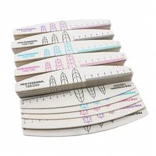 Bộ 5/10 dũa móng tay hình lưỡi liềm, dũa móng tay hai mặt chuyên nghiệp kèm thước đo độ dài móng, dụng cụ mài móng đơn giản, phù hợp cho các tiệm làm móng. - Nhiều màu - Xem 8