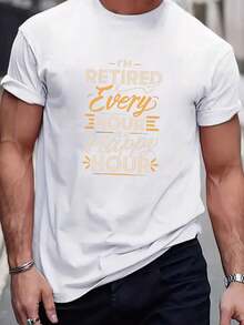 Camiseta de Hombre: Una Alegre Celebración de Jubilación - Blanco - Ver 7