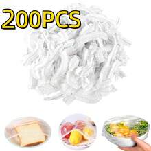 50/100/200pcs Plastic Food Covers, Food Storage Packaging, Elastic Lids Suitable For Bowls, Plates, Refrigerator, Picnic - Multicolor - View 12