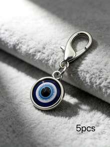 Evil Eye Keychain Pendant - Unisex Lucky Charm, Unique Inspirational Message Card, Suitable For Birthday, Wedding, Valentine's Day, Graduation, School, Car Decor, Cute Gothic Y2K Style Lanyard, Bag Charm - Multicolor - View 7