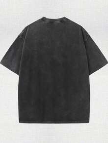 Authorized By Disney, T-Shirts For Boys And Girls Are Printed With Characters And Cartoons Of Mickey Mouse And His Friends. This Is A Vintage Washed Cotton T-Shirt With Round Neck In Spring And Summer Style, Made Of Soft And Comfortable Cotton Fabric, Suitable For Daily Wear, Shopping, Travel And Leisure Occasions. It Is Also A Good Gift. - 黑色 - 查看 2