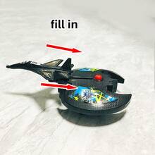 Kids Fighter Jet Launcher Toy, Plastic Outdoor Play, Perfect Choice For Boys, Fighter Jet Outdoor Play, Great For Halloween & Christmas Gifts - Blue - View 8