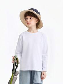 Annil New Spring Style Children's Round Neck Long Sleeve Knitwear For Boys And Girls - Off White - View 1