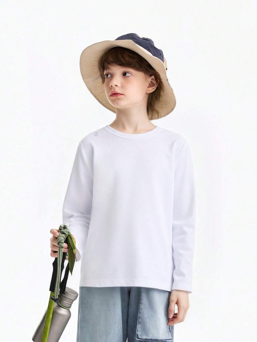 Annil New Spring Style Children's Round Neck Long Sleeve Knitwear For Boys And Girls - Off White - View 1