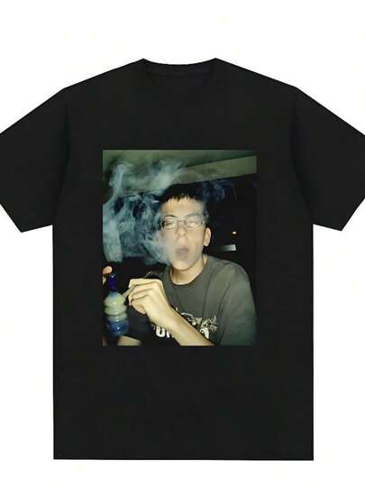 MCLOVIN WeedS SmokingS Super Bads Guys TShirt Men's And Men's Clothing Fashion Hip Hop TShirt Cotton Casual Oversized Short Sleeve TShirt Graphic Tees Men