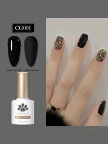 BORN PRETTY 2支装 10ml 指甲油凝胶 黑白两色 持久可卸 UV LED 凝胶美甲沙龙家用DIY - 黑與白 - 查看 3