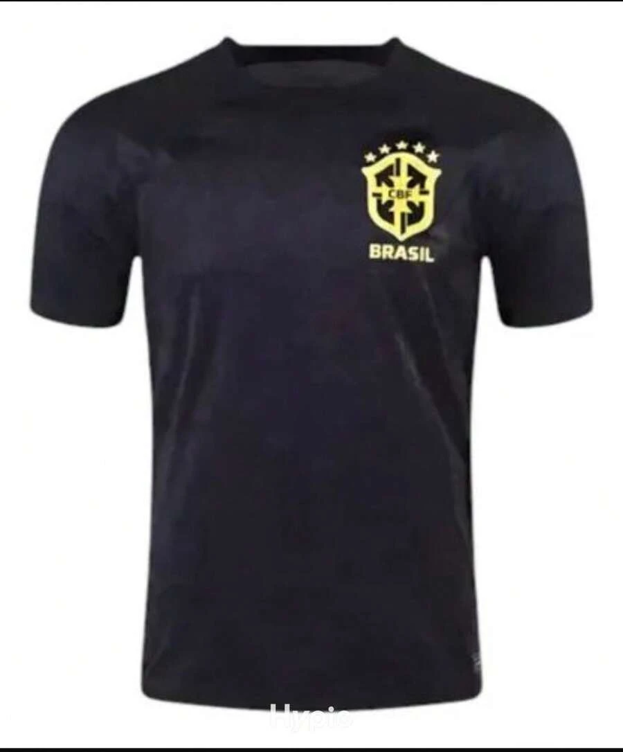 Brazil Black Gold Jersey - New Release - Men's - Perfect Gift For Men. - Vàng đen - Xem 1