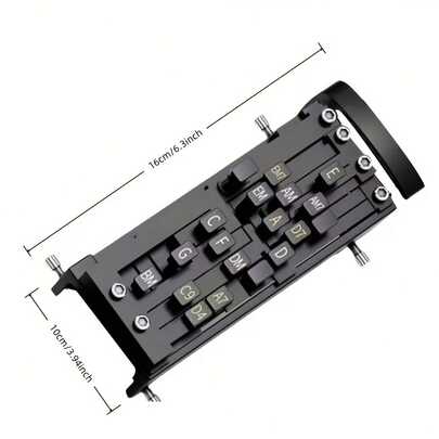 OUMINGYQ أداة مساعدة لتعلم الجيتار، مع 16 نوع من الأكورد، سحاب جسر إرجونوميكي | أداة صيانة أساسية للجيتار الصوتي والكهربائي والباص والأوكولليلي