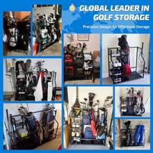 Golf Bag Stoe Gae Organizer Extra Large Size Golf Bag Stoe Stand And Golf Equment Rack  Gae Sed Basement - 2 Golf Bag Rack - View 2