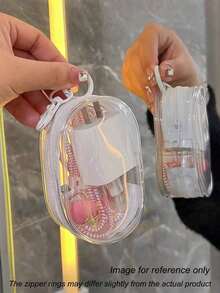 Mini Transparent Cable Storage Box, Portable Cable Organizer Suitable For Chargers, Earphones, Power Banks, Data Cables And Other Tech Accessories, Ideal For Travel, Office, Home And Car, Electronic Product Storage And Organization, Neat And Tidy Essential - Multicolor - View 4