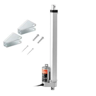 Actionneur linéaire 1000 N, moteur linéaire CC 12 V, IP54, course de 300 mm, 500 mm ou 150 mm, niveau sonore ≤ 50 dB, ouvre-porte électrique, vitesse de déplacement de 14 mm/s, technologie linéaire, entraînement réglable
