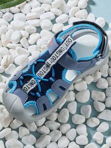 Dép xăng đan thể thao thường ngày cho trẻ em, dép xăng đan ngoài trời nhẹ và thời trang dành cho bé gái và bé trai. - Màu xanh nhạt - Xem 6