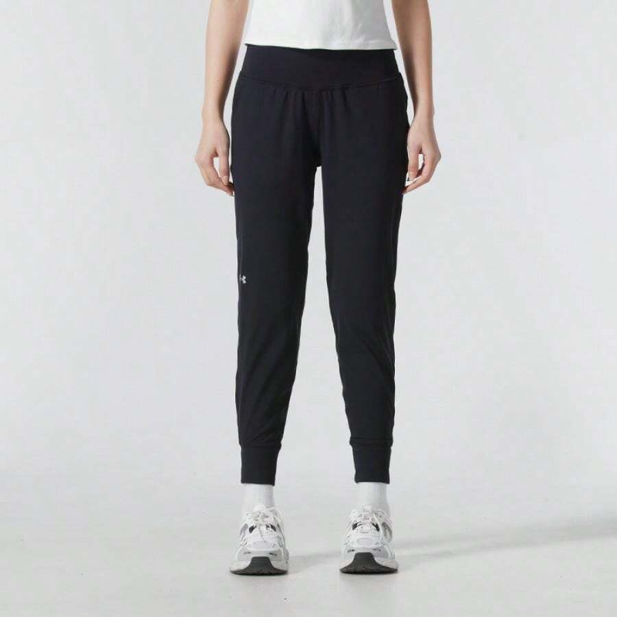 Under Armour 1375078 Fitted Jogger Pants, Knit Fabric, Slim Tapered Leg, Suitable For Commuting, Gym, Training - Black - View 1