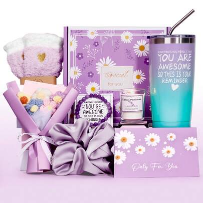 Gift Baskets For Women, Unique Birthday Gifts For Women, Best Friend Birthday Gift, Inspirational Gift Set Box, Christmas Gifts For Woman Her Teen Girl Sister Friendship