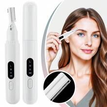 Hailicare 電動修眉器 女用修眉造型器 可充電迷你除毛器 面部、手臂、腿部、私密處毛髮修剪器 多功能雙頭美容工具 180mAh電池容量 眉筆除毛多功能刮毛器 - 查看 2