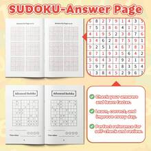Bộ sách giải đố logic Sudoku – Thử thách lưới số nhiều cấp độ với các phiên bản dành cho người mới bắt đầu, trung cấp, nâng cao và thử thách khó hơn, giúp rèn luyện khả năng tập trung, tư duy phản biện và trí não không cần màn hình. - Sudoku - Xem 5