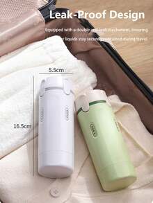 Nuevo modelo 2026: Dispensador de viaje 4 en 1 - Incluye cuatro botellas rellenables de 30 ml | Recipiente portátil y a prueba de fugas, apto para diversos líquidos como champú, gel de baño, lociones, acondicionador, cremas faciales y talla grande | Cuenta con botellas transparentes con marcas de medición y etiquetas para una fácil clasificación, almacenamiento y acceso a los artículos de tocador; Diseño a prueba de derrames - Un compañero esencial para viajes de negocios y viajes. - Multicolor - Ver 5