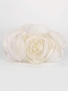 晚宴包 花朵新娘包 手提包 全套礼服晚宴包 婚礼手拿包 女士晚宴包 女士手拿包 - 白色 - 查看 6