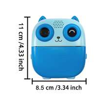 Kids Digital Instant Print Camera Toy, 2.4" HD Screen, 1080P Video, 6X Zoom, Creative Game, 32GB Storage, Portable Outdoor Travel Toy Suitable For Children Aged 3-12 - Multicolor - View 13