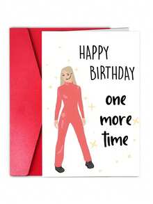 1 chiếc, Thiệp chúc mừng sinh nhật dành cho nữ, Món quà vui nhộn cho phái nữ, Sinh nhật lần thứ 21, Sinh nhật lần thứ 30, Phong cách thập niên 90, Thiệp chúc mừng sinh nhật của bạn thân Britney. - 18*13cm - Xem 7