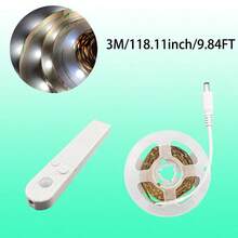 2835RGB Body Sensor LED Strip Light, 3.28FT/1M-16.4FT/5M, Battery Box Mounted Battery Powered Or USB Powered (Batteries Not Included), Warm Light/White Light Optional, Soft And Bright Colors Suitable For Staircases, Closets, Study Rooms, Bedrooms. - CT-white Light/Warm Light - View 10